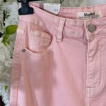 Calça de Ganga Wide Leg REDIAL Rosa