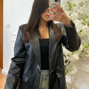 Blazer Ecopele Preto