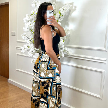 Pantalona Malha Fria com Padrao