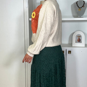 Saia Rendada Verde Esmeralda