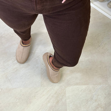 Calça Redial Mom Jeans Castanha