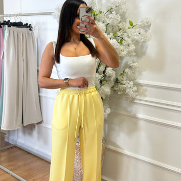 Calça de Fato de Treino Amarelo