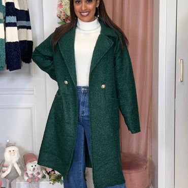 Casaco Teddy Verde Esmeralda