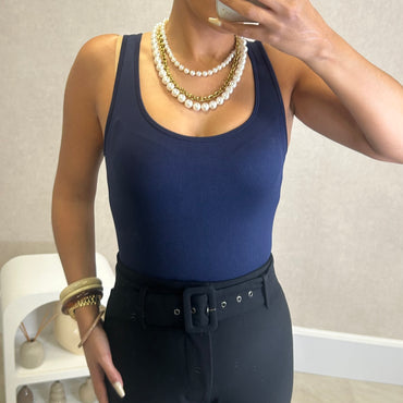 Body Modelador Azul marinho