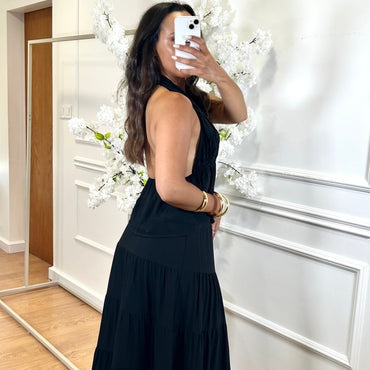 Conjunto Top + Saia em Preto