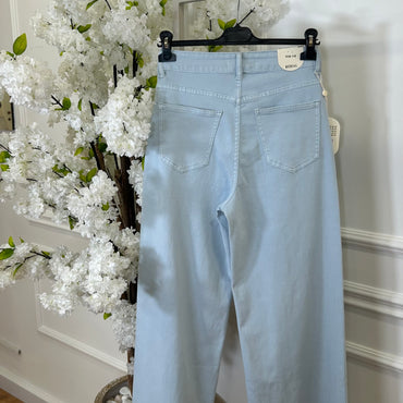 Calça de Ganga Wide Leg REDIAL Azul Bébé