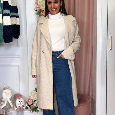Casaco Teddy Bege