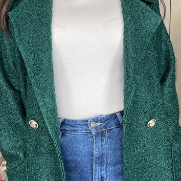Casaco Teddy Verde Esmeralda