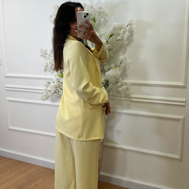 Calça com elastico Amarelo