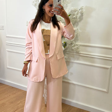 Calça com elastico Rosa