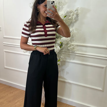 Calça com elastico Preta