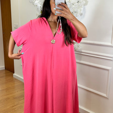 Tunica Oversize Rosa Fuscia