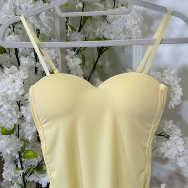 Top Push Up Amarelo
