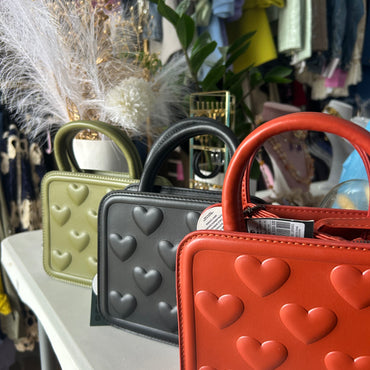 Mala corações Verde