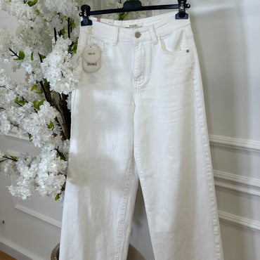 Calça de Ganga Wide Leg REDIAL Branca