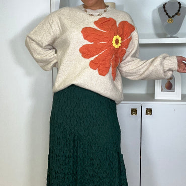 Saia Rendada Verde Esmeralda