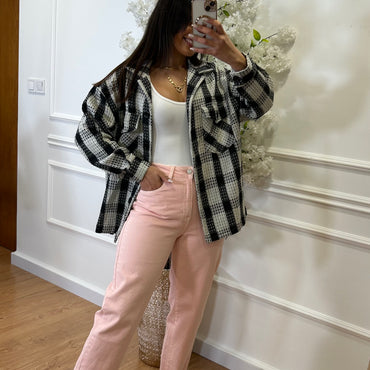 Sobrecamisa Preta e Branca