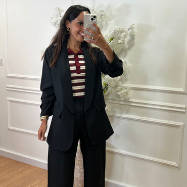 Blazer básico Preto