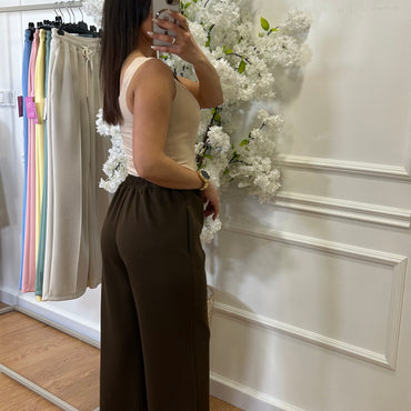 Calça de Fato de Treino Castanho