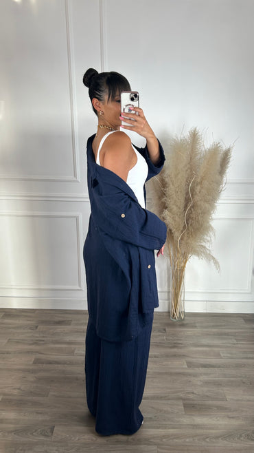 Pantalona Azul marinho