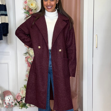 Casaco Teddy Burgundy