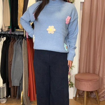 Pantalona bombazine Azul Marinho