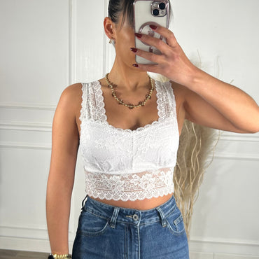 Bralette Rendada Branca