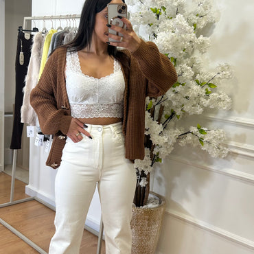 Calça Straight Jeans Redial Branca