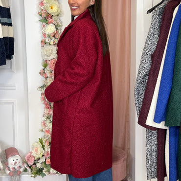 Casaco Teddy Bordeaux