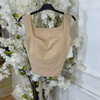 Top Modelador copas Almofadadas Bege