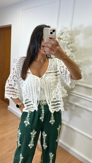 Cardigan em crochet
