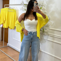 Casaco Croché Amarelo