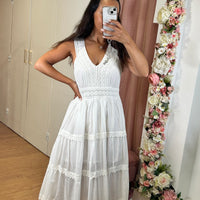Vestido Midi de alça Larga