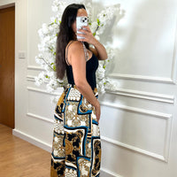 Pantalona Malha Fria com Padrao