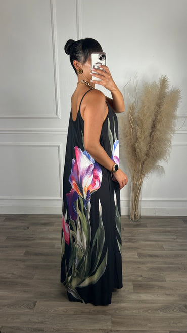 Vestido divertido tons de preto