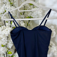 Top Push Up Azul Marinho