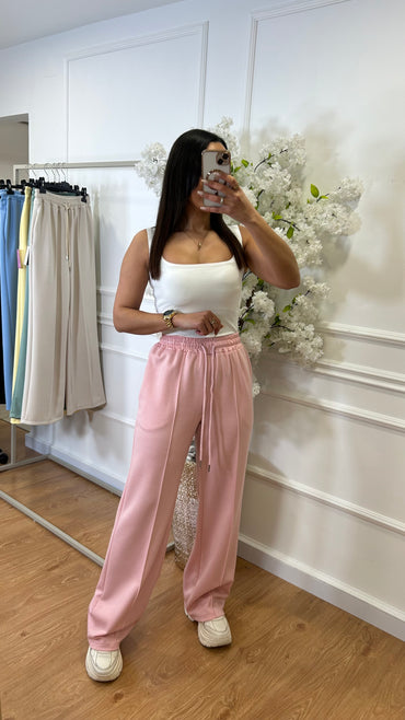 Calça de Fato de Treino Rosa