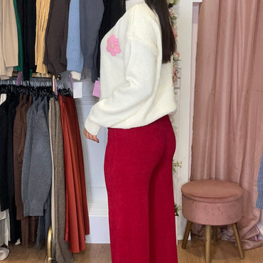 Pantalona Bombazine Bordeaux