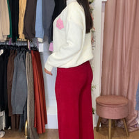 Pantalona Bombazine Bordeaux