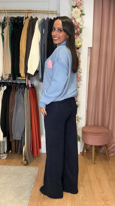 Pantalona bombazine Azul Marinho