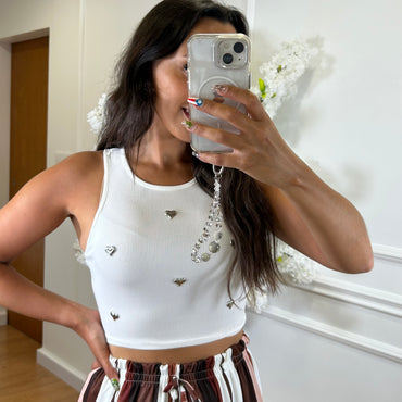 Pantalona Riscas Tons de Castanho
