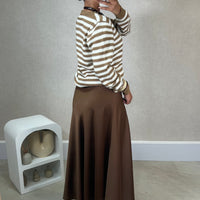 Saia Acetinada Camel