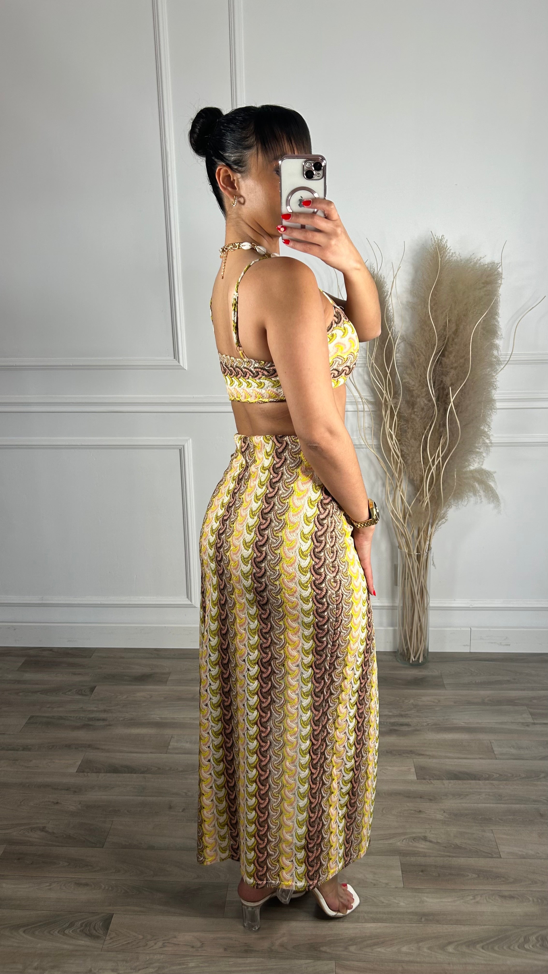 Conjunto Rendado Saia + Top