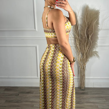 Conjunto Rendado Saia + Top