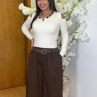 Calça Fazenda Castanha com cinto