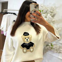 Camisola malha Urso Branco