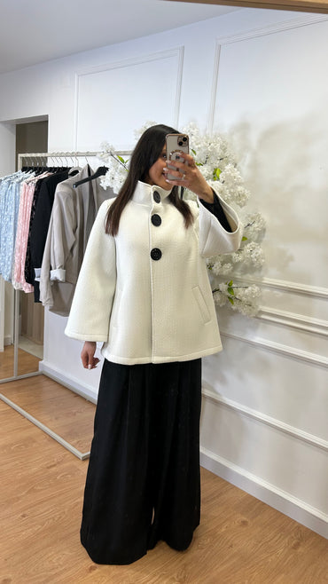 Casaco Estrutudo Branco Cru