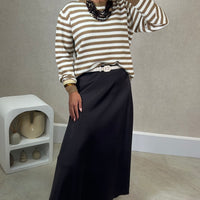 Saia Acetinada Castanha