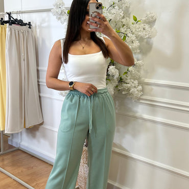 Calça de Fato de Treino Verde Água