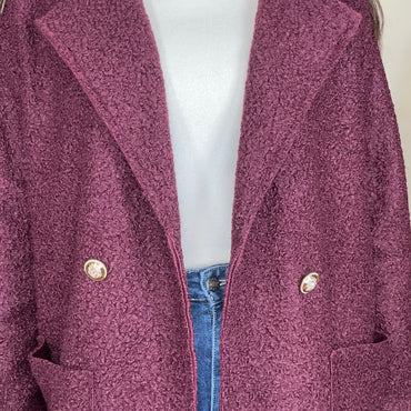 Casaco Teddy Burgundy